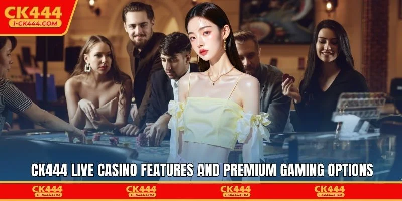 CK444 live casino features and premium gaming options