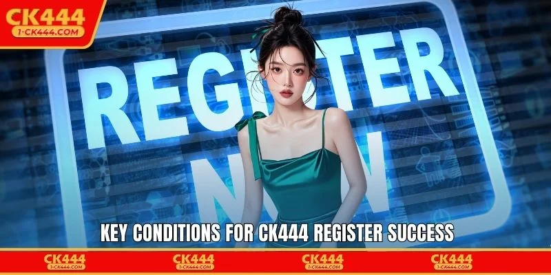 Key conditions for CK444 register success