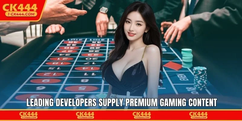 Leading developers supply premium gaming content