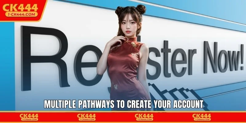 Multiple pathways to create your account