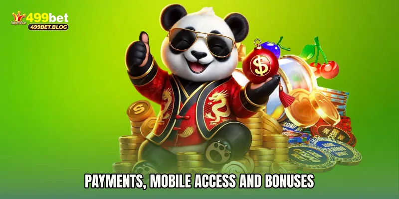 Payments, Mobile Access and Bonuses