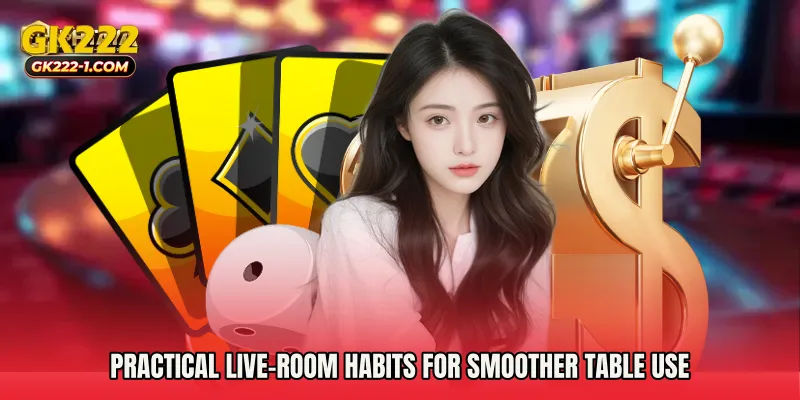 Practical live-room habits for smoother table use