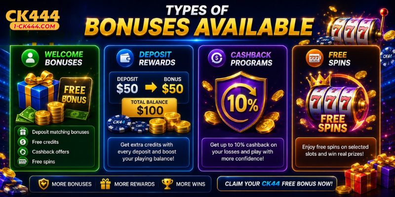 Types of Bonuses Available